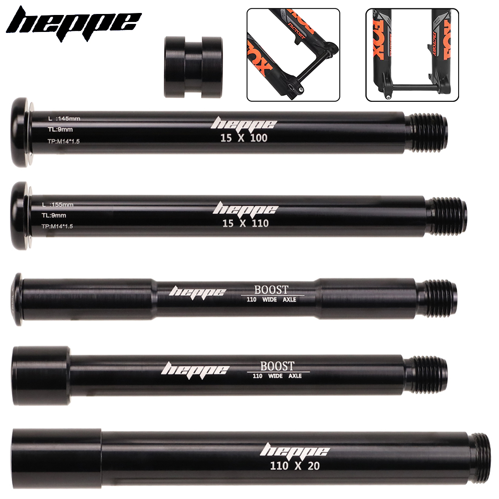 Dynamo Hub Front - HEPPE 자전거 15x100/110 20x110 쓰루 액슬
