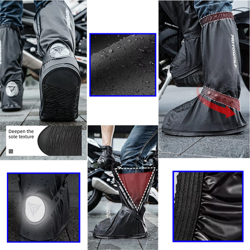 야외 통근용 튜브형 레인슈즈커버 재사용 가능 오토바이  - Cycling Commute Shoes 리뷰 및 가격