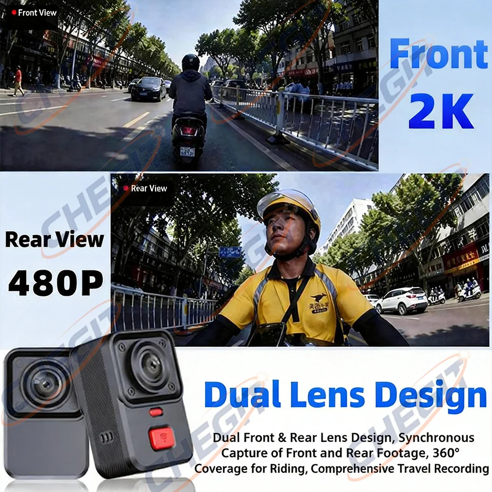 2채널 카메라 오토바이 DVR 2K HD WiFi &  - Cycling Loop 리뷰 및 가격